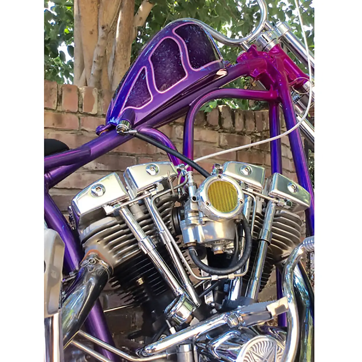 Old-Stf Cycle Aluminum KR Bee Blocker - Brass Screen - S&S Super E/G Carburetor Velocity Stack - Image 8