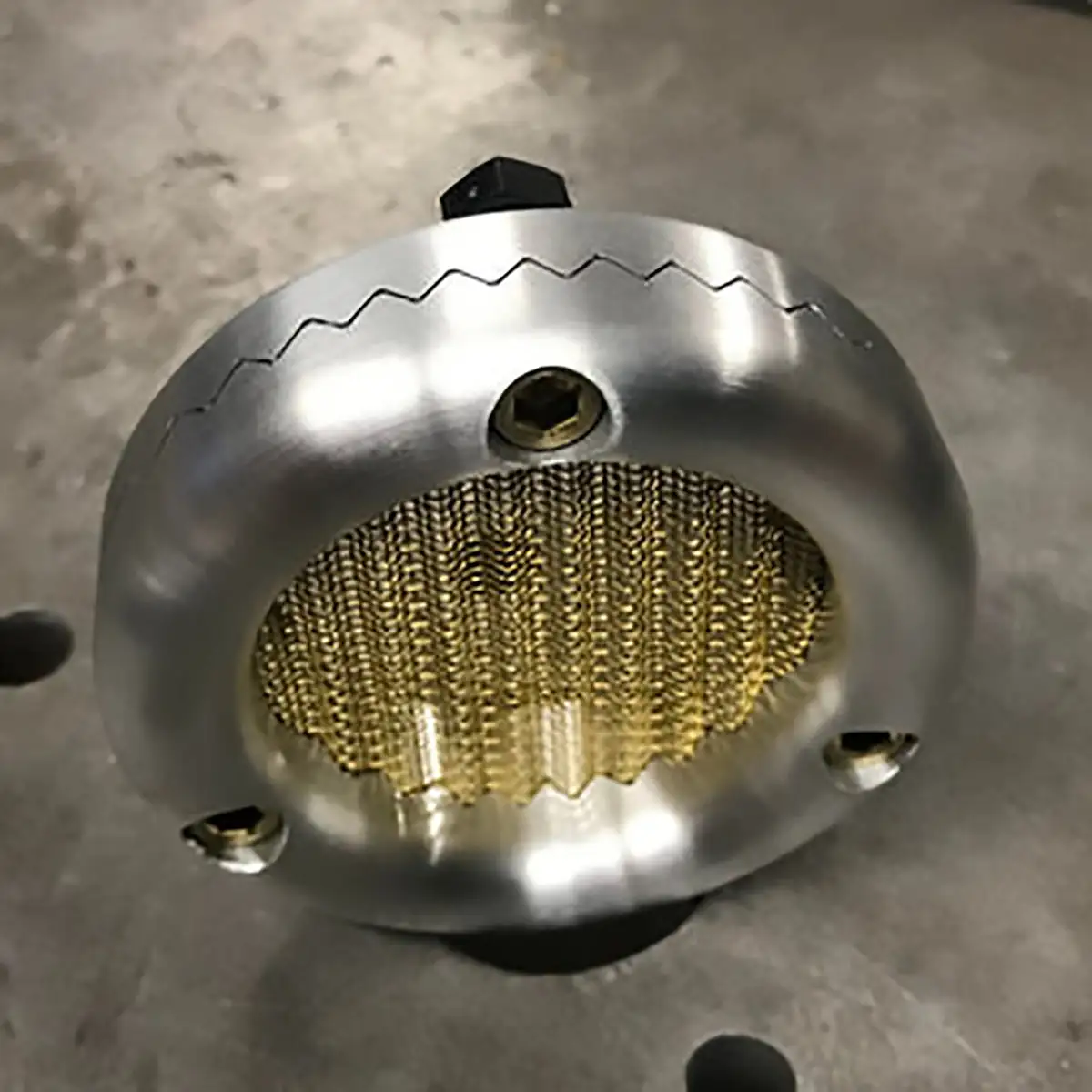 Old-Stf Cycle Aluminum KR Bee Blocker - Brass Screen - S&S Super E/G Carburetor Velocity Stack - Image 10