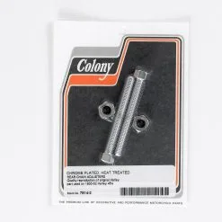 Colony #7814-2 Rear Chain Adjusters - Harley Flathead 45's 1930 -1952 - Chrome Plated