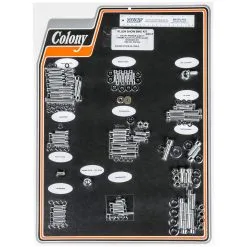 Colony #1005-P Complete Show Bike Kit Chrome Smooth Allen Hardware Harley 1989-91 Softail