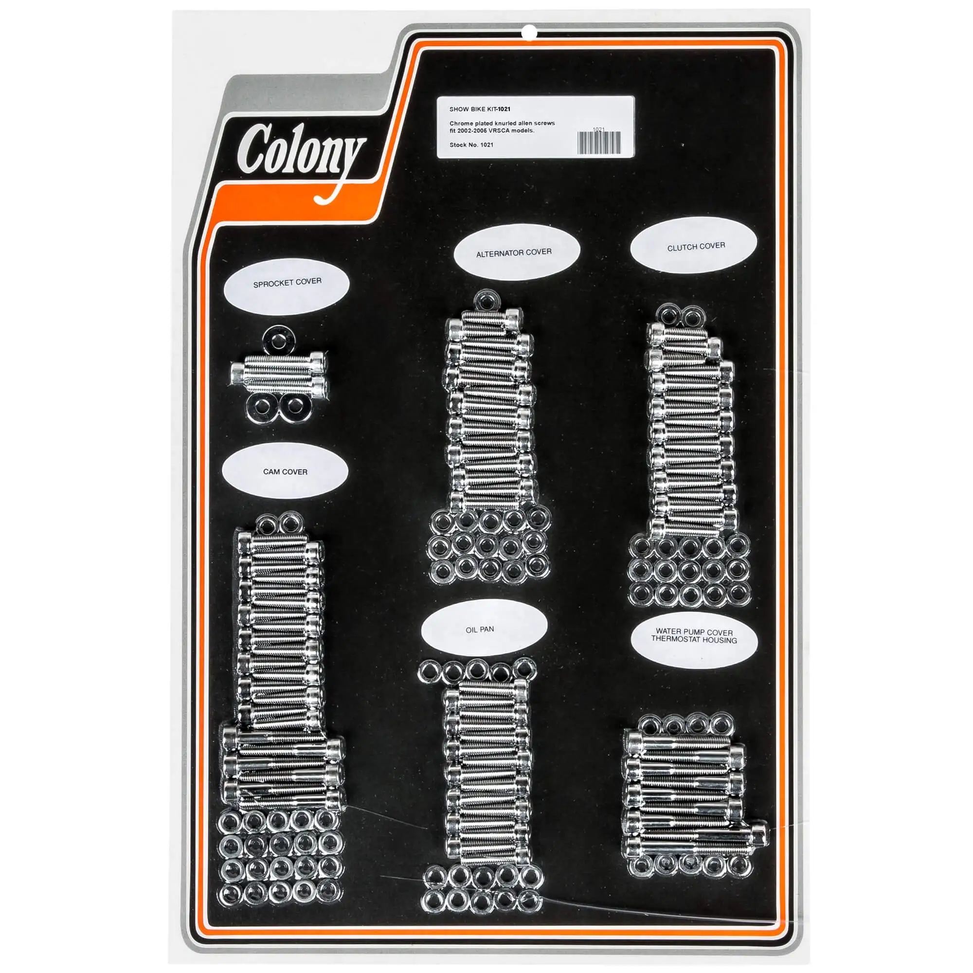 Colony #1021 Complete Show Bike Kit Chrome Allen Hardware Harley 2002-up VRSCA V-Rod