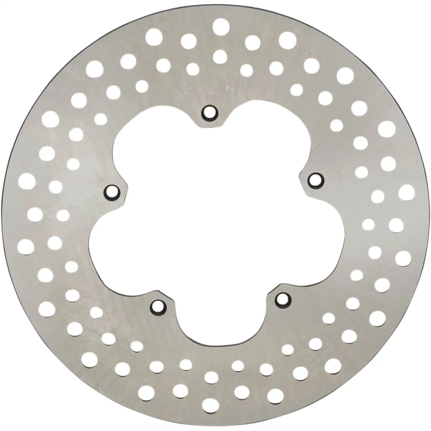 RUSSELL Drilled Stainless Steel Brake Rotor - 11.5 Inches - Replaces Harley-Davidson OEM# 41807-74
