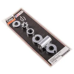 Colony #2026-5 Rear Axle Nut Spacer Kit Chrome Smooth Harley Softain 2000-07