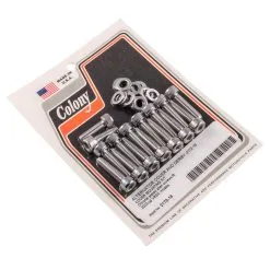 Colony #2172-16 Alternator Cover And Derby Cover Chrome Allen Screws Harley VRSC 2002-up