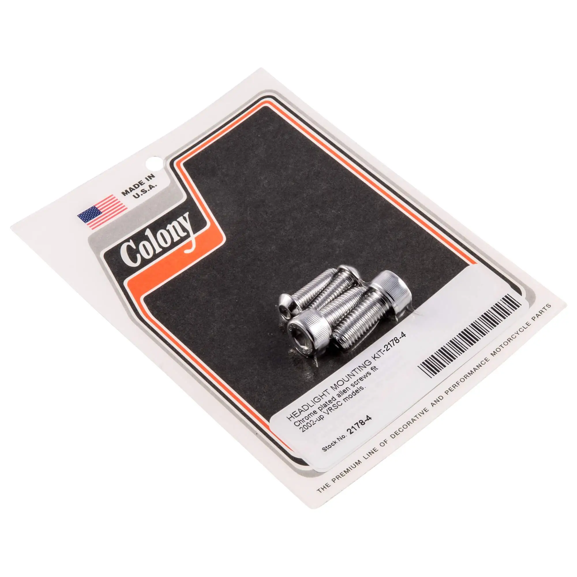 Colony #2178-4 Headlight Mounting Kit Chrome Allen Harley VRSC 2002-up