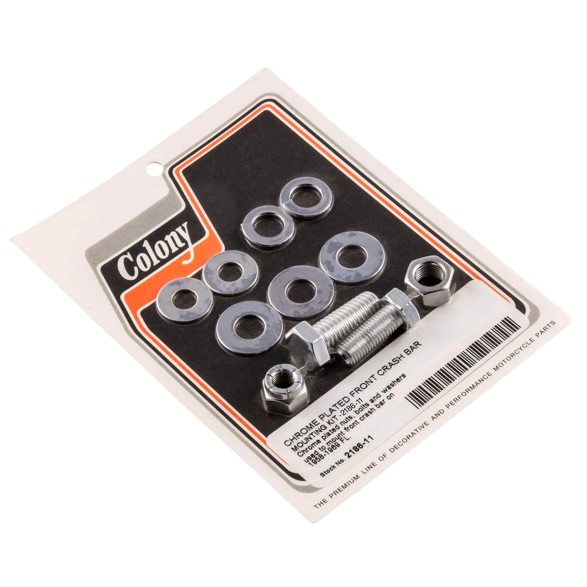 Colony #2186-11 Front Crash Bar Mounting Kit Chrome Harley FL 58-69