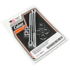 Colony #2266-8-P Gas Tank Mounting Kit Smooth Chrome Allen Harley Sportster 2004-up