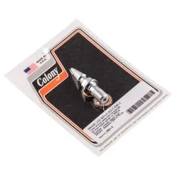 Colony #2361-3 Chrome Pike Nut 12mm Brake Line Banjo Bolt Harley Sportster 04-up