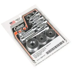 Colony #2528-10-P Gas Tank Mounting Kit Chrome Smooth Allen Harley Softail 1990-95