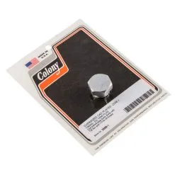 Colony #2588-1 Oversized CAD Plated Timing Oil Tank Plug Harley Davidson