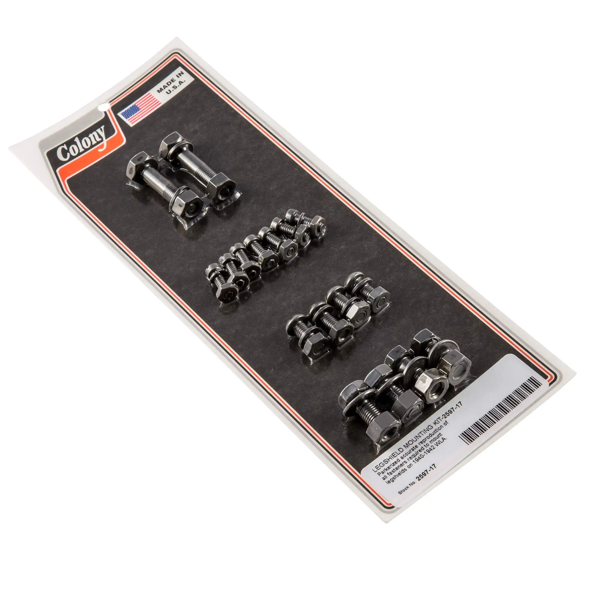 Colony #2597-17 Legshield Mounting Kit Harley Davidson WLA 1940-42