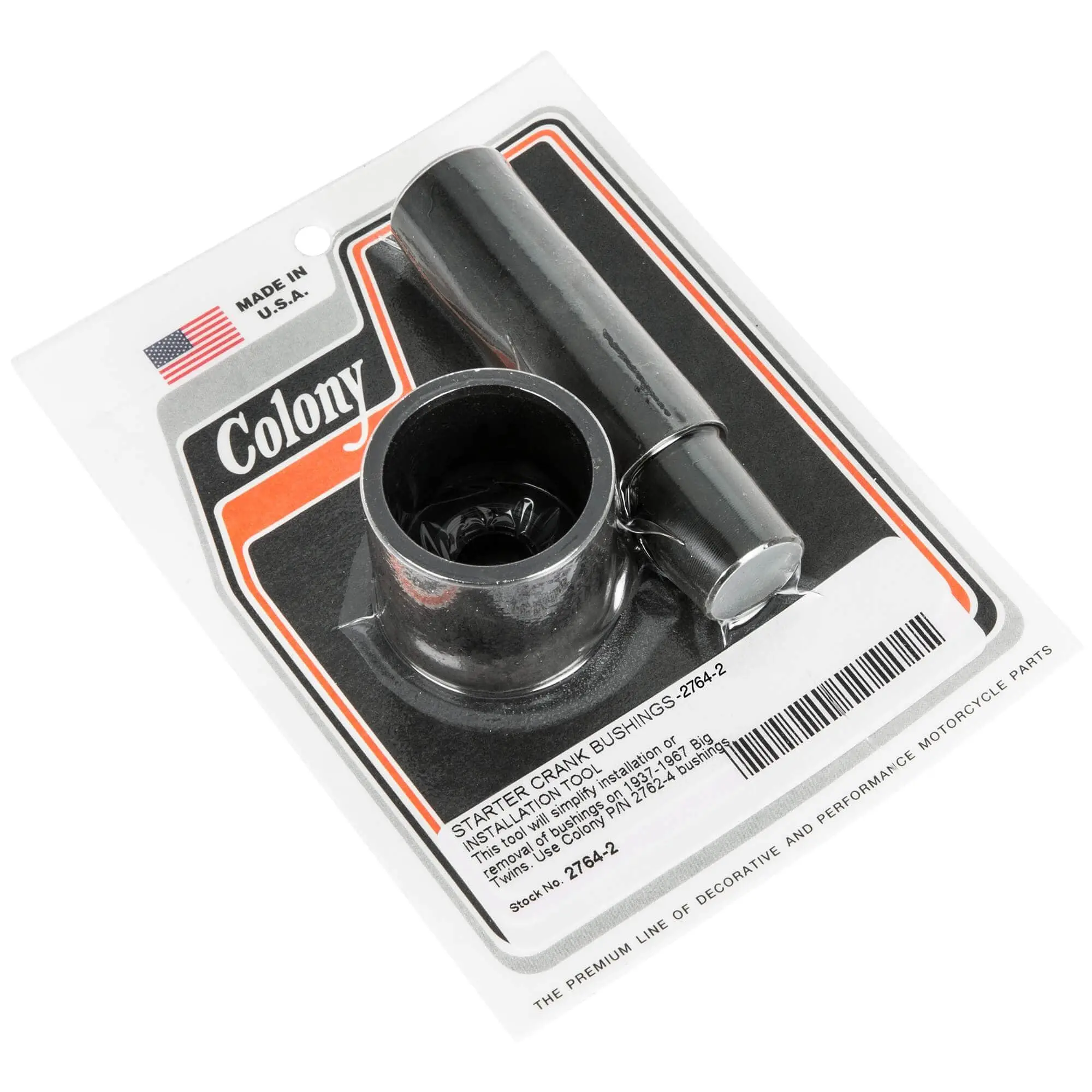Colony #2764-2 Starter Crank Bushings Install Tool Harley Big Twins 1937-67
