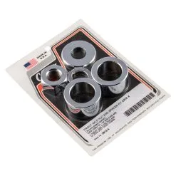 Colony #2812-4 Front Axle Nut And Spacer Kit Smooth Chrome Harley VRSC 04-07