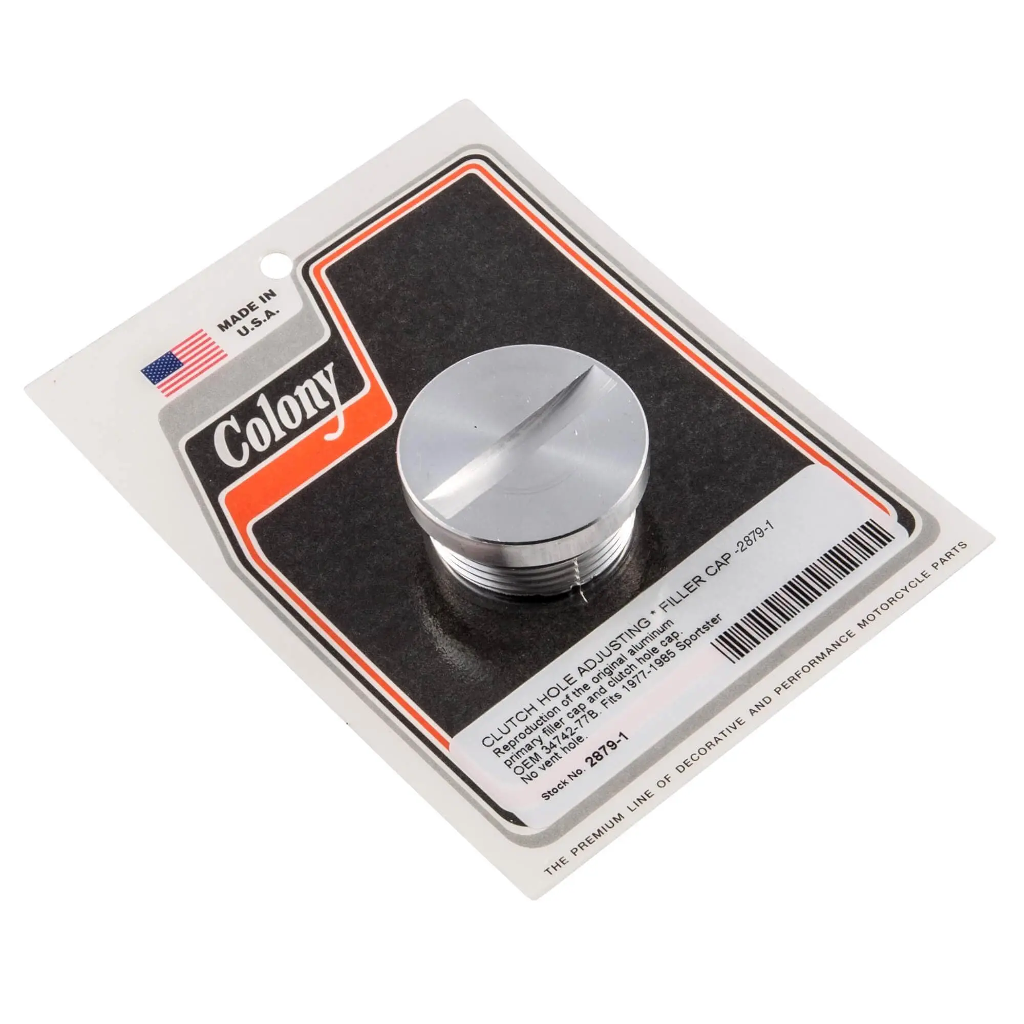 Colony #2879-1 Clutch Hole Adjusting Filler Cap Harley Sportster 1977-85