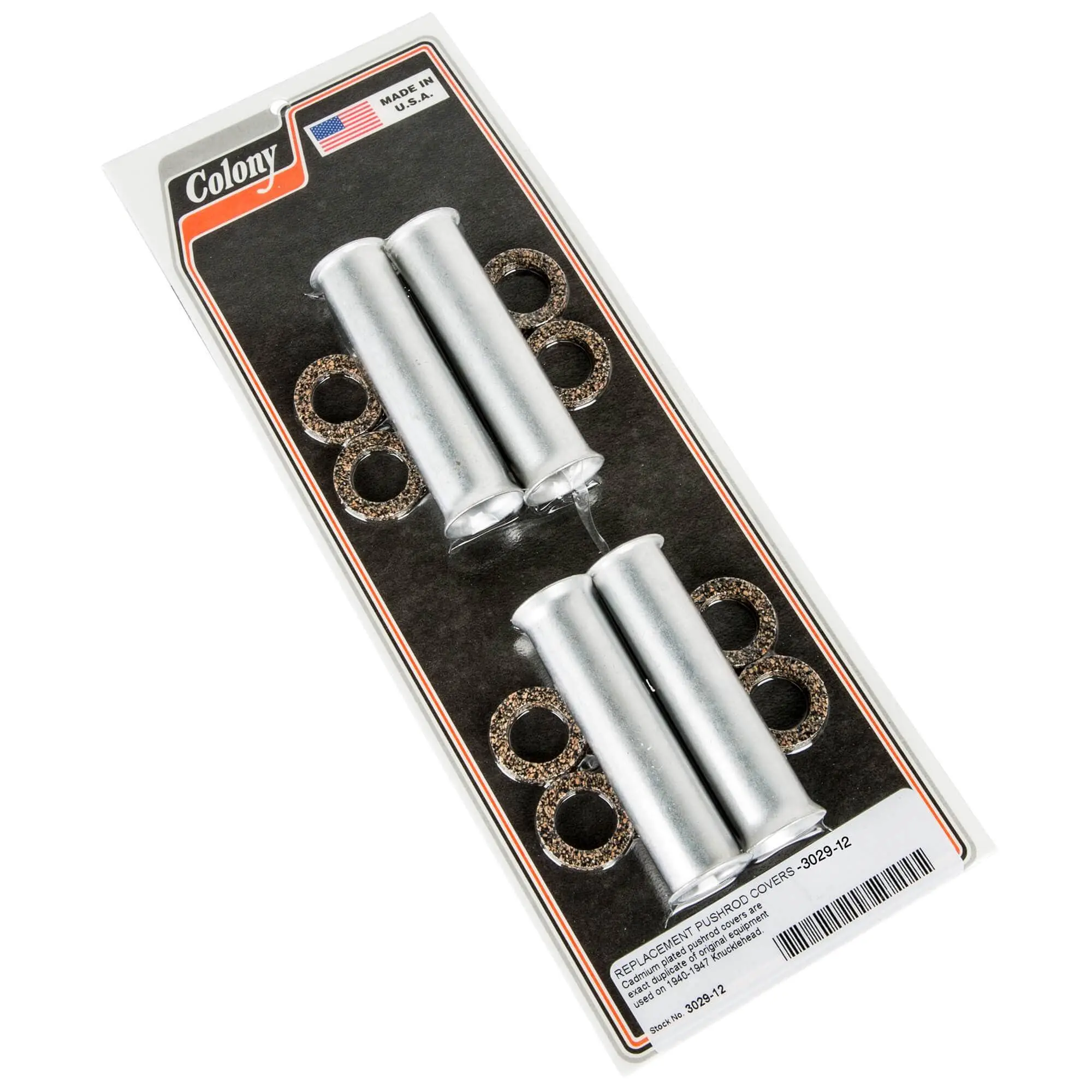 Colony #3029-12 Pushrod Covers CAD Harley Knucklehead 1940-47