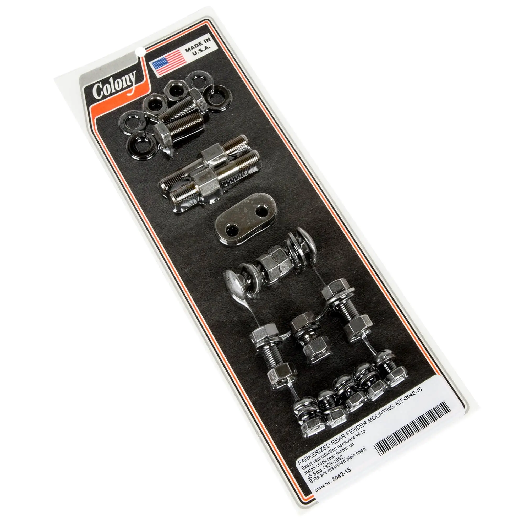 Colony #3042-15 Rear Fender Mounting Kit Parkerized Harley 45 Solo 1929-52