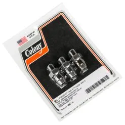 Colony #3047-3 Oil Line Vent Line Fittings Parkerized Harley OEM 63533-15 Pre-1965 Twins