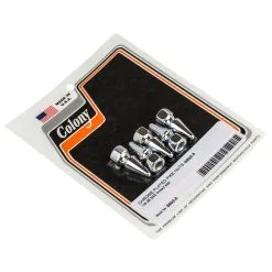 Colony #6902-5 Chrome Plated Pike Nuts 1/4-28 SAE Thread 5 Pack