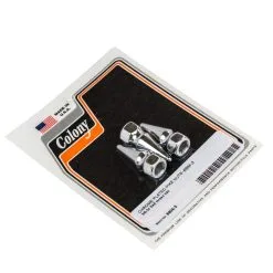 Colony #6904-3 Chrome Plated Pike Nuts 3/8-24 SAE Thread 3 Pack