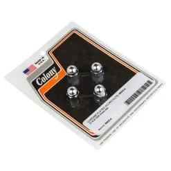 Colony #6933-4 Chrome Plated Acorn Nuts 5/16-24 SAE Thread 4 Pack