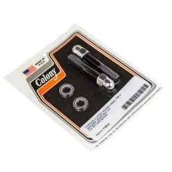 Colony #7155-4 Chrome Plated Acorn Head Sprocket Cover Bolt Kit Fits 1971-76 H-D Sportster