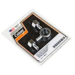 Colony #7807-3 Gas Tank Fitting Kit Chrome Fits 1950-65 H-D Big Twins