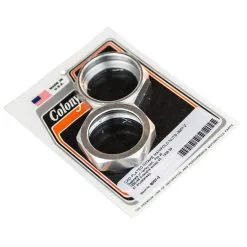 Colony #8007-2 Intake Manifold Nuts CAD Plated Fits 1936-39 61 Cu. In. Knucklehead / 1930-48 Sidevalve Except 45