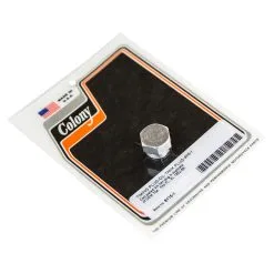 Colony #8115-1 Timing Plug / Oil Tank Plug CAD Plated OEM 704 Fits 1952-69 H-D FL And XL
