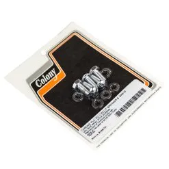 Colony #8145-10 Circuit Breaker & Voltage Regulator Screws Chrome Plated Fits 1936-64 Harley Davidson OHV Twins