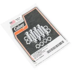 Colony #8726-8-P Lifter Base Smooth Chrome Allen Screw Kit Harley Big Twin 76-up