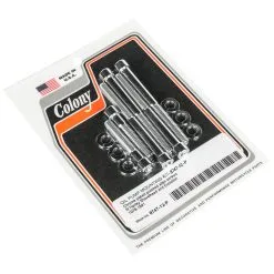 Colony #8747-12-P Oil Pump Mounting Kit Chrome Smooth Allen Screw Kit Harley Shovelhead Evo 78-91