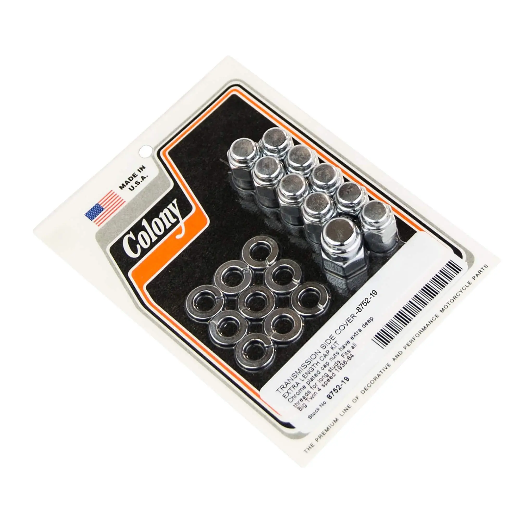 Colony #8752-19 Transmission Side Cover Chrome Harley Big Twin 36-84