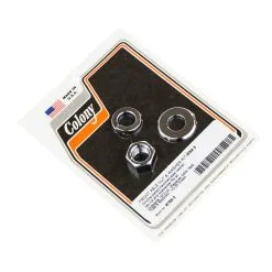 Colony #8769-3 Front Axle Nut & Washer Kit Harley Wideglide 72-up