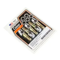 Colony #8837-10 Sprocket Nut & Bolt Kit Chrome Cap Style Harley OEM 41197-73