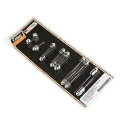 Colony #8912-13 Transmission Side Cover Chrome Acorn Screw Kit Harley FXR FLT Softail 87-06