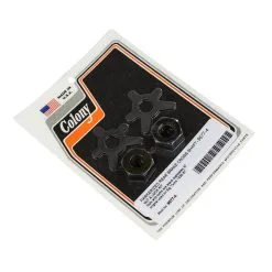 Colony #9677-4 Rear Brake Cross Shaft Nut & Lock Kit Parkerized Harley 1930-57