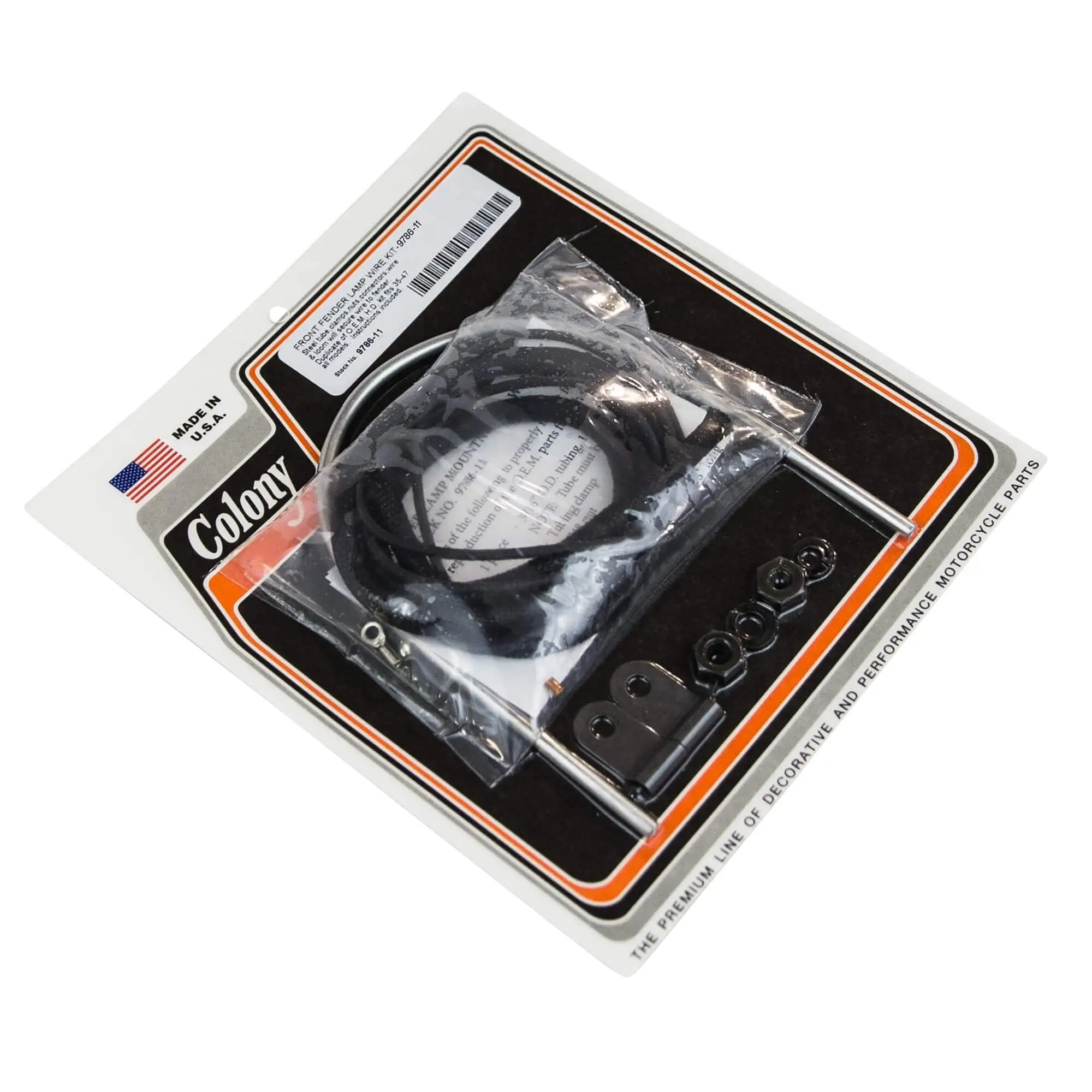 Colony #9786-11 Front Fender Lamp Wire Kit Harley Davidson 1935-47 OEM