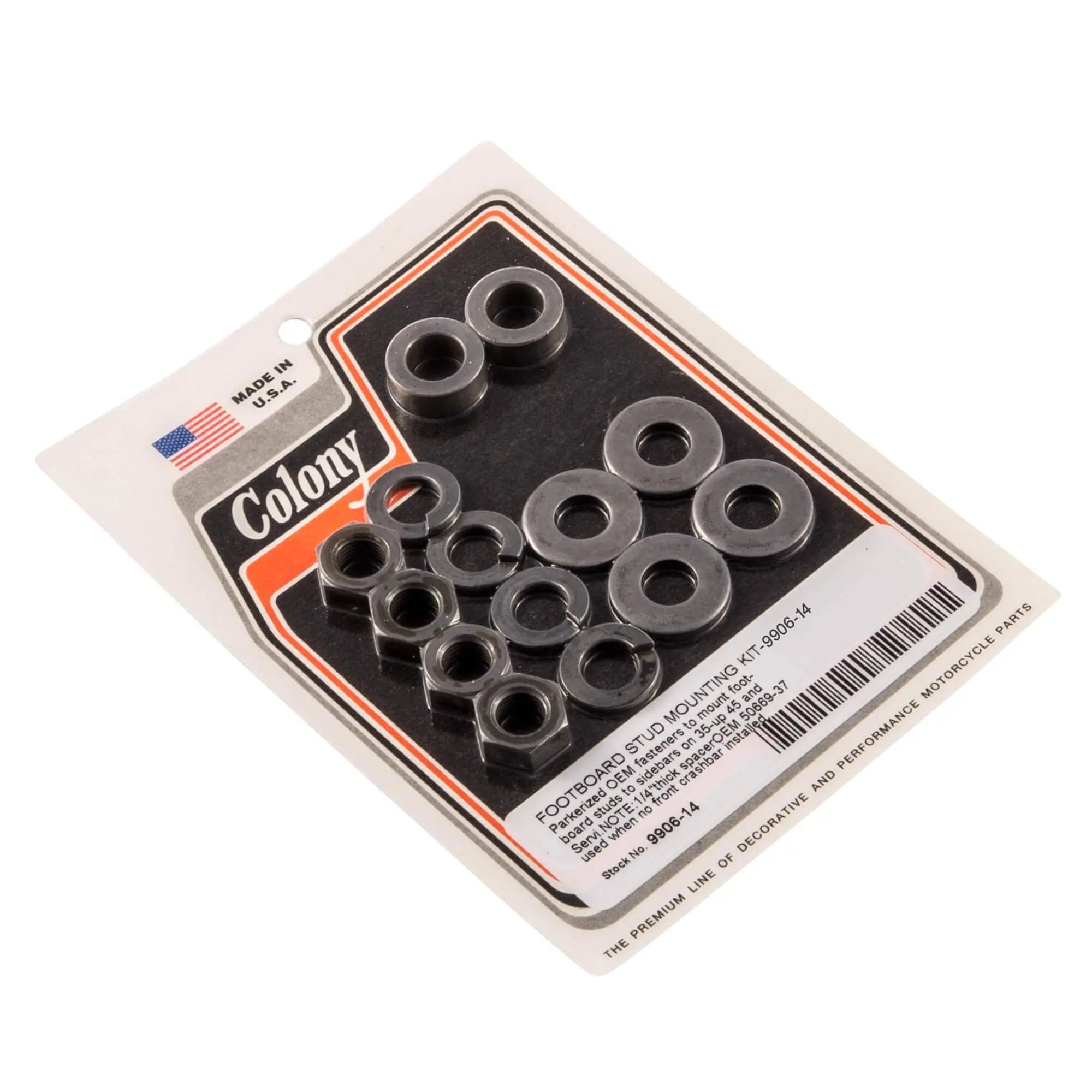Colony #9906-14 Floorboard Stud Mounting Kit Parkerized Harley 45 Servicar 35-up