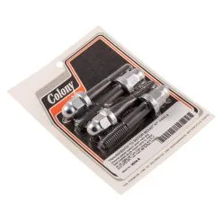 Colony #9934-8 Transmission To Motor Mount Chrome Acorn Kit Twin Cam Dyna FLT Softail