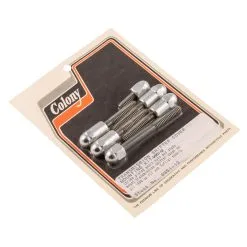 Colony #9951-12 Transmission Shifter Cover Mounting Kit Chrome Allen Harley FLT Softail 98-up