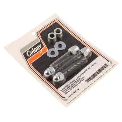 Colony #9961-12 Handlebar Clamp & Gauge Mount Kit Chrome Acorn Harley FX XL