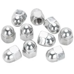 Colony #AN-105 3/8-24 Chrome Acorn Nut 10 Pack