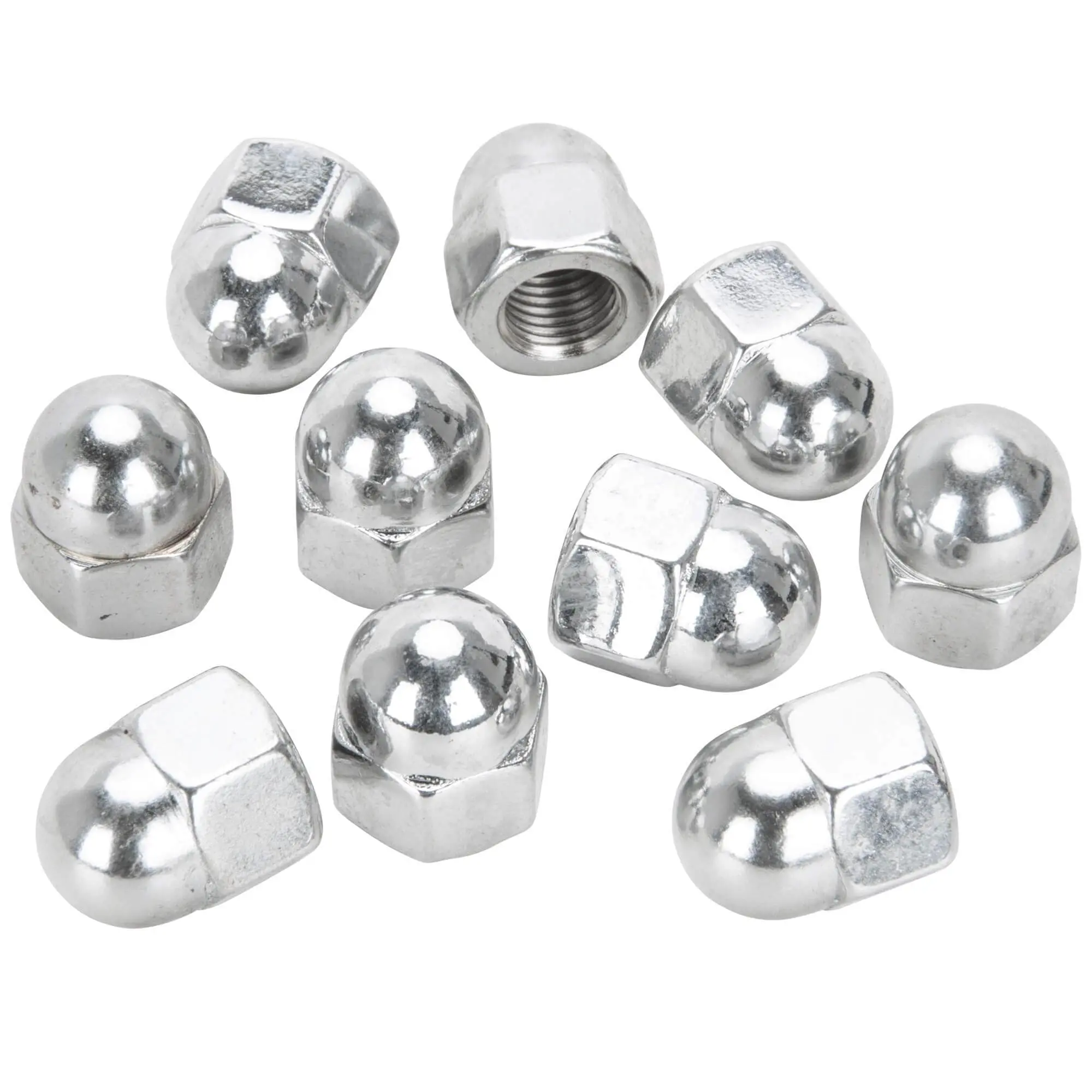 Colony #AN-105 3/8-24 Chrome Acorn Nut 10 Pack