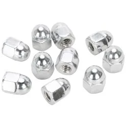 Colony #AN-113 1/4-20 Chrome Acorn Nut 10 Pack