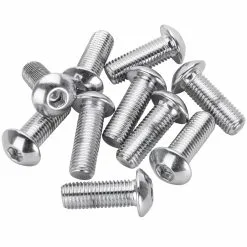 Colony #BHC-8002 5/16-24 X 7/8 Length Chrome Button Head Allen Bolt 10 Pack