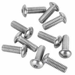 Colony #BHC-800 8-32 X 1/2 Length Chrome Button Head Allen Bolt 10 Pack