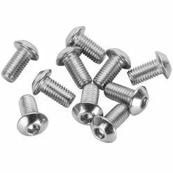 Colony #BHC-808 1/4-28 X 1/2 Length Chrome Button Head Allen Bolt 10 Pack