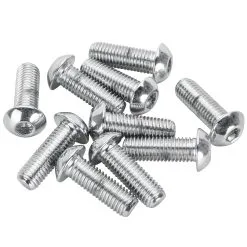 Colony #BHC-809 1/4-28 X 3/4 Length Chrome Button Head Allen Bolt 10 Pack
