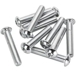 Colony #BHC-817 5/16-24 X 1-3/4 Length Chrome Button Head Allen Bolt 10 Pack