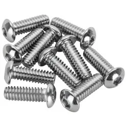 Colony #BHC-830 1/4-20 X 3/4 Length Chrome Button Head Allen Bolt 10 Pack